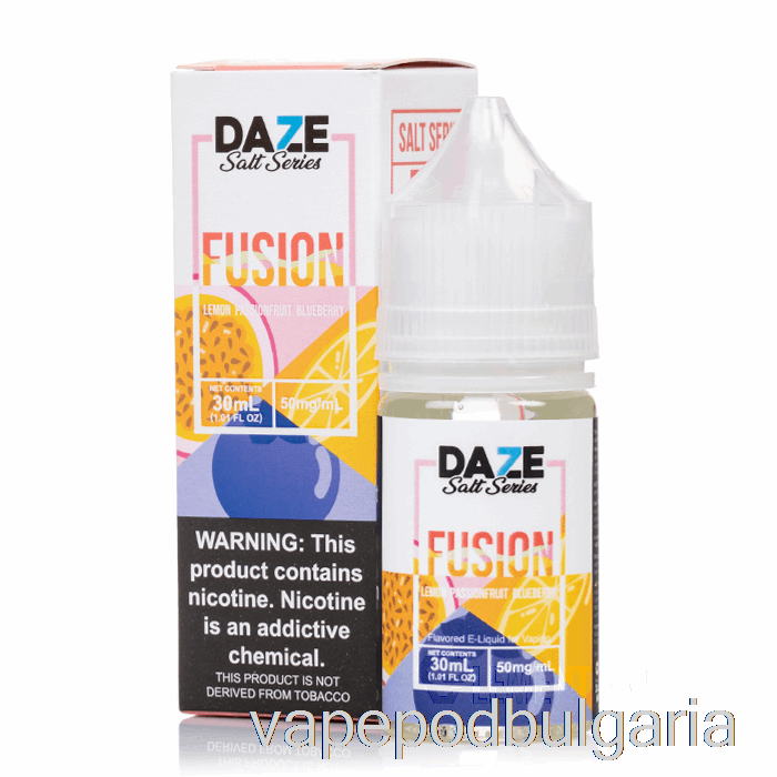 Vape Течности лимон маракуя боровинка - 7 Daze фюжън сол - 30ml 30mg